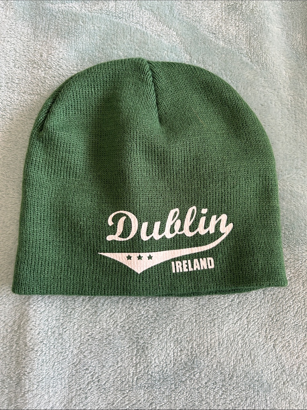 Dublin Ireland Green Knit Beanie